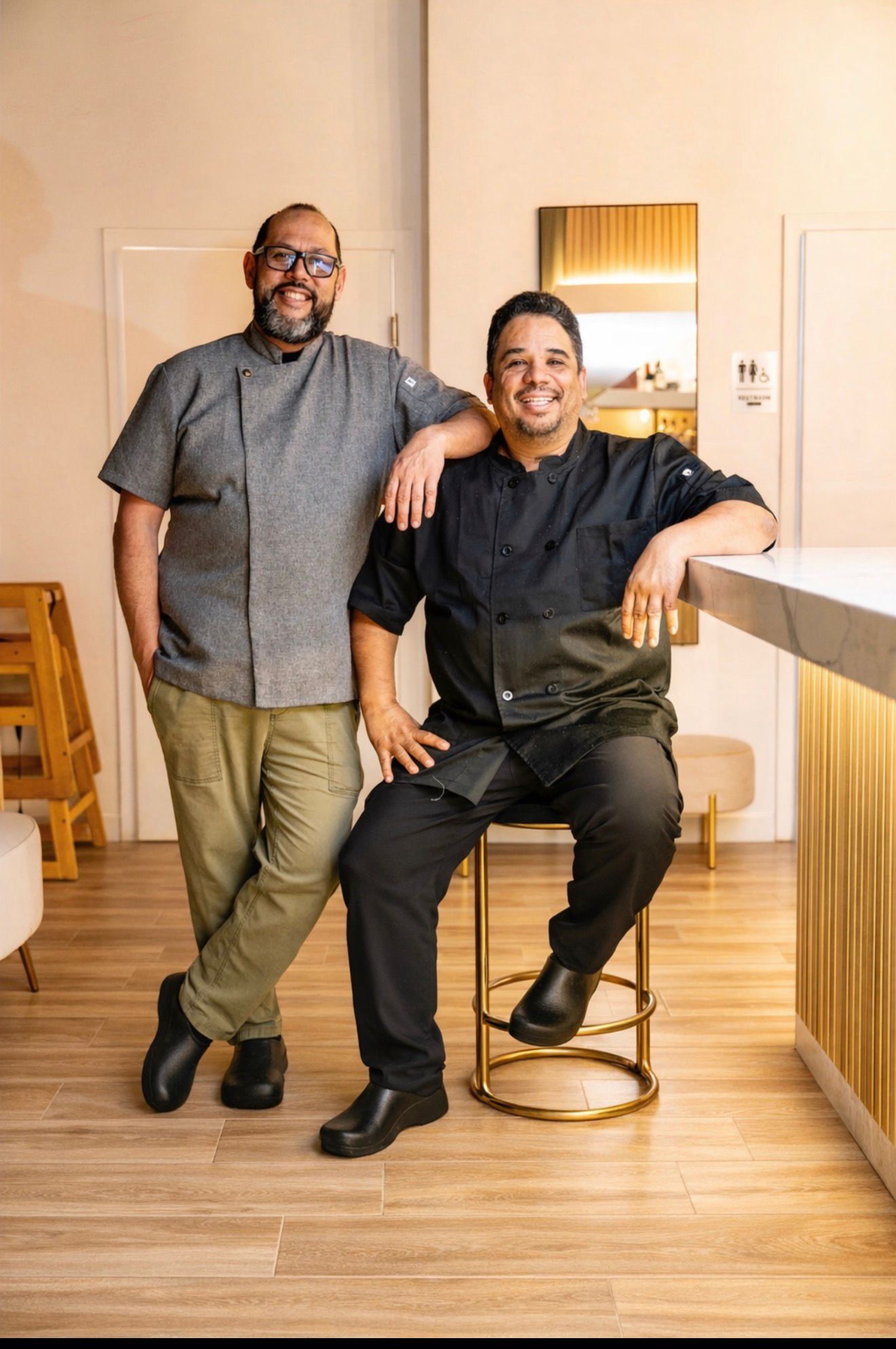 Chefs Juan Luis and Romer at Anhelo Bistro